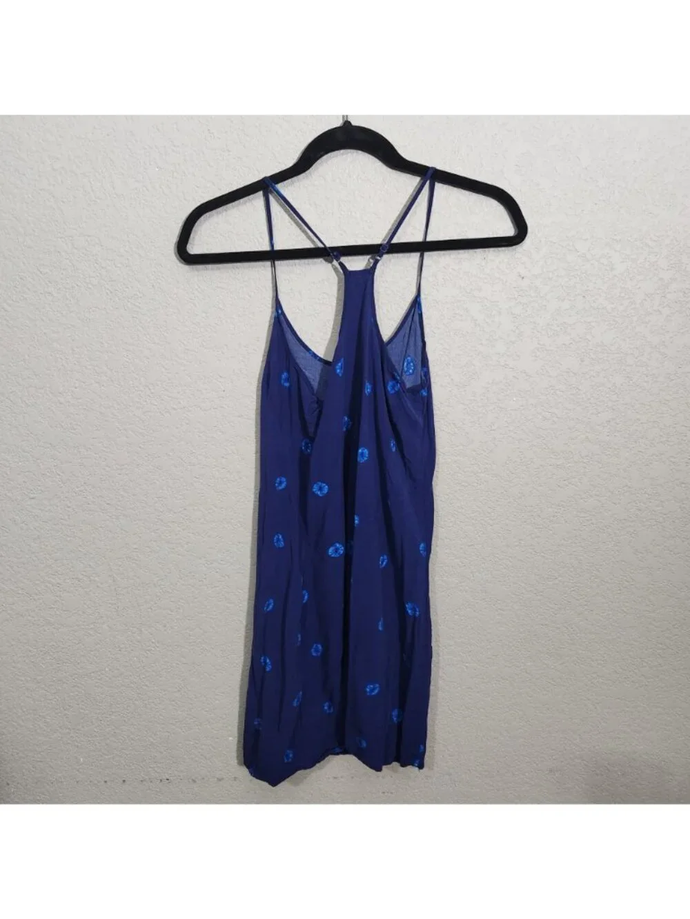 Old Navy Dress Womens Size XS Blue Sleeveless Strappy Floral